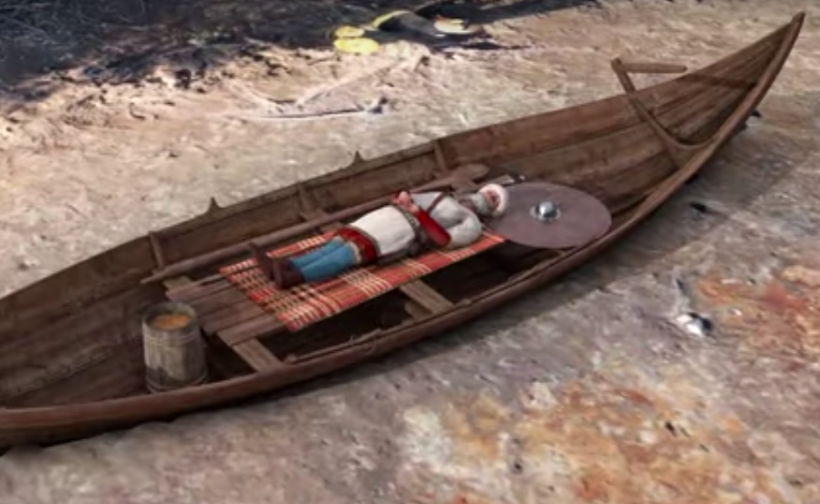 Гроб на викингска лодка