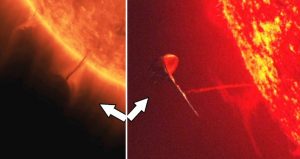 NASA заснема два гигантски обекта как извличат енергия от нашето Слънце – видео