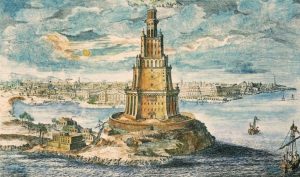 Част от фара на Александрия е отгледана от морското дъно