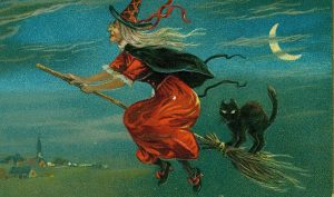 Черни шапки и метла: Историческият произход на вещицата иконография