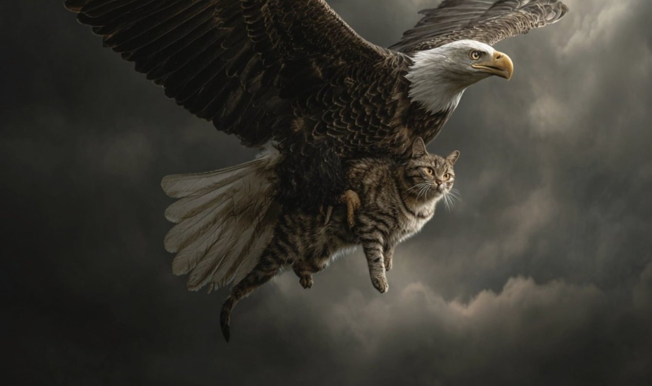 Котка и орел
