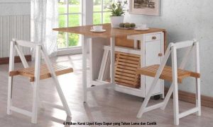 4 Pilihan Kursi Lipat Kayu Dapur yang Tahan Lama dan Cantik
